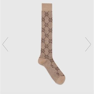 GUCCI LAME GG SOCKS LIKE NEW SIZE SMALL
